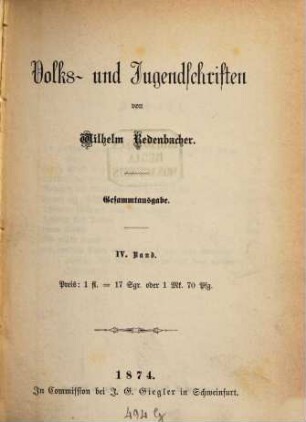 Volks- und Jugendschriften, 4