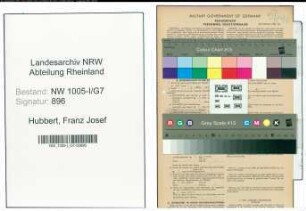 Entnazifizierung Franz Josef Hubbert , geb. 06.09.1909 (Angestellter)