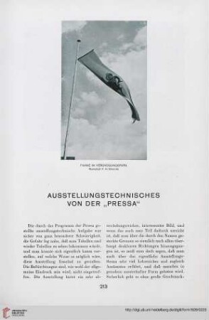 3: Ausstellungstechnisches von der "Pressa"