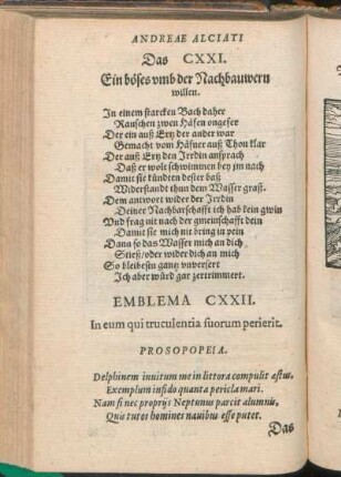 Emblema CXXII. In eum qui truculentia suorum perierit.