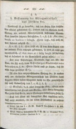 §. 5. I. Bestimmung der Gütergemeinschaft nach Jütschem Lov.