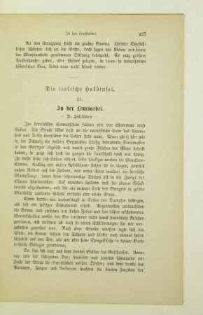 Die italische Halbinsel