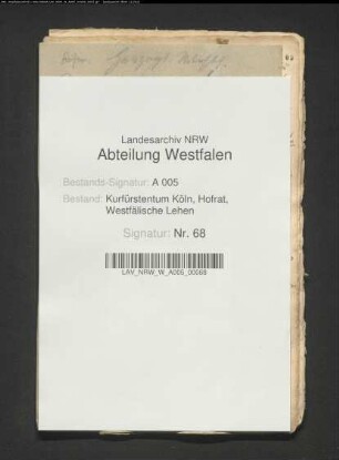 Lehnspatent des Kurfürsten Maximilian Henrich für das Herzogtum Westfalen.