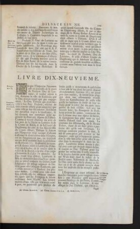 Livre Dix-Neuvieme
