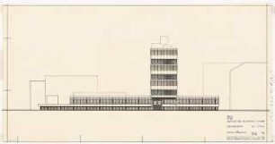 Technische Universität Berlin Technische Chemie (Franz-Fischer-Bau): Südansicht, 1:200