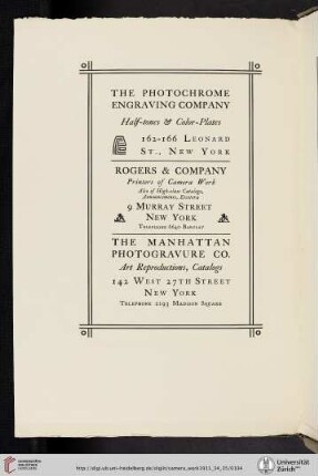 Rogers & Company [Printers of Camera Work]