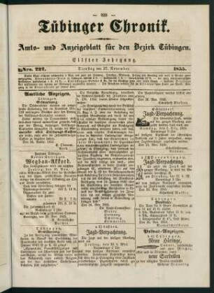 925-936, 27. November (Nr. 232) - 30. November (Nr. 234)