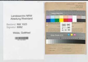 Entnazifizierung Gottfried Weiss , geb. 01.07.1891 (Obersteuersekretaer)