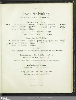 Entlassung der Abiturienten