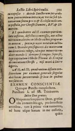 501-515, Praxis examinis generalis sub vesperum