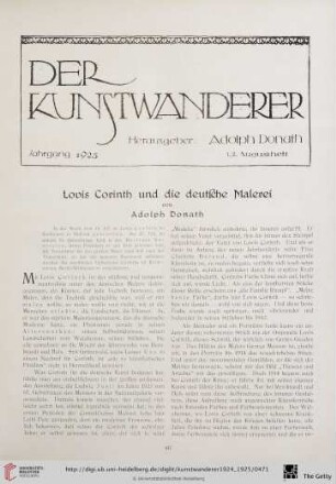 6/7: Lovis Corinth und die deutsche Malerei