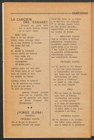 ¡Pobre ilusa! : (Tango)