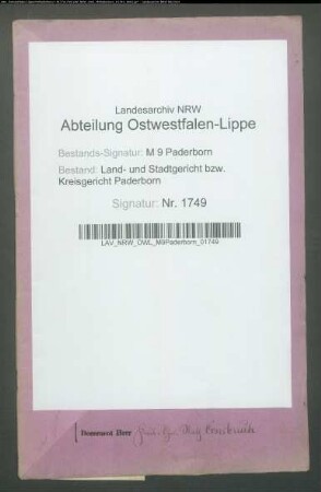 Erblasser: Picht, gen. Eckermeyer, Anton: