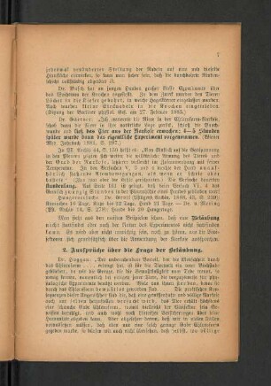 2. Ausprüche über die Frage der Betäubung.