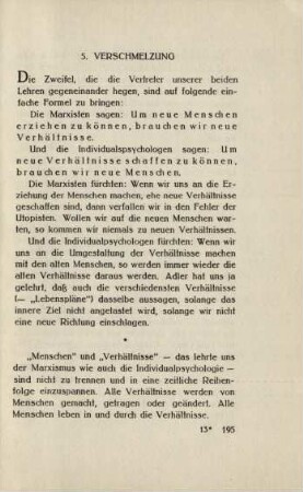 5. Verschmelzung