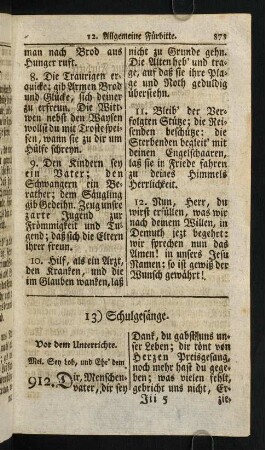 873-876, 13) Schulgesänge
