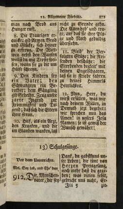 873-876, 13) Schulgesänge