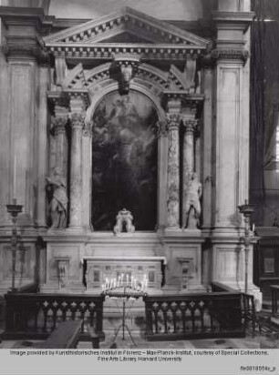 Altar mit den Heiligen Rochus und Sebastian - Altare dei Luganegheri