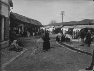 Basar : Blick durch den Basar von Shkodra