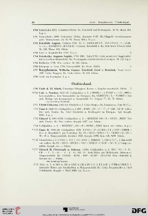 Ostfriesland (Nr. 1709-1755)