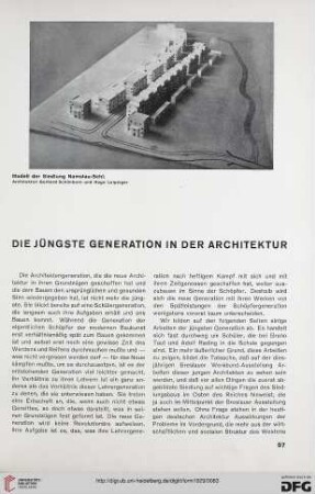 4: Die jüngste Generation in der Architektur