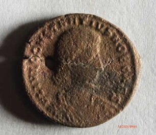 Römische Münze, Nominal Maiorina, Prägeherr Constantius II. für Constantius Gallus, Prägeort Thessaloniki, Original