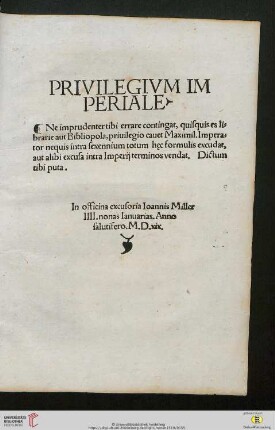 Privilegivm imperiale