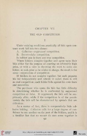 Chapter VII: The old competition