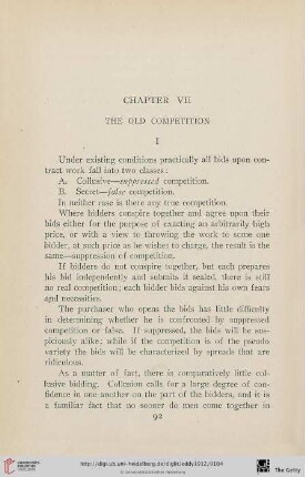 Chapter VII: The old competition