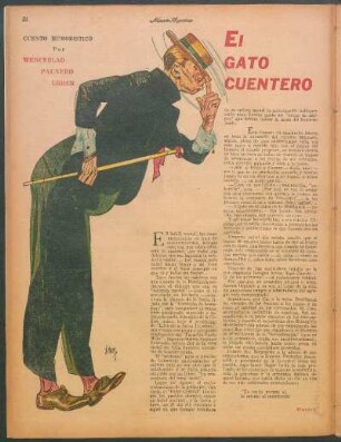El gato cuentero : Cuento humorístico por Wenceslao Paunero Usher