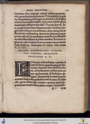 Erasmus - Ludovicus episcopus Baiocensis.
