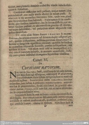 Caput VI. De Curatione naevorum.