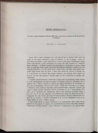 Rivista Meteorologiche del terzo e quarto trimestre dell' anno 1865 dalle osservazioni eseguite nel R. Osservatorio di Palermo