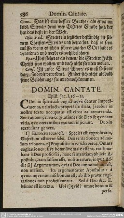 Domin. Cantate. Epist. Jac. I. 16-21