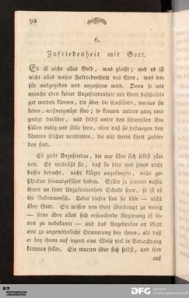 6. Zufriedenheit mit Gott.