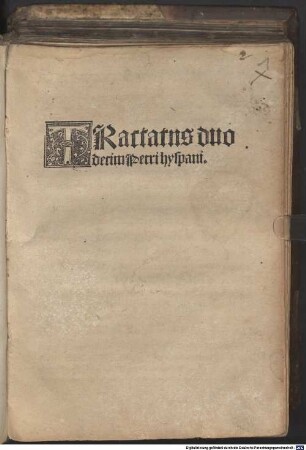 Tractatus duodecim Petri Hyspani