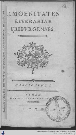 Amoenitates literariae Friburgenses