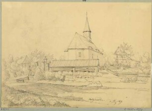 Die Kirche in Rathewalde (Hohnstein-Rathewalde) in der Sächsischen Schweiz