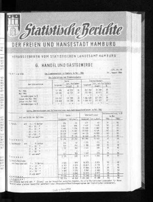 Der Fremdenverkehr in Hamburg im Mai 1966 : Lfd. Nr. 48