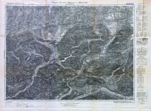 Reichskarte: Einheitsblatt 158 (1cm Karte) Füssen - Murnau - Hinterstein - Mittenwald