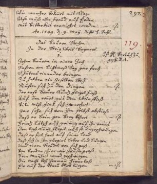 Das bauren stechen (11.02.1553); RSM 2S/3971e