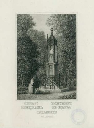 Hebel's Denkmal in Carlsruhe - Monument de Hebel à Carlsruhe