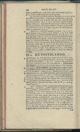 Liber III. De Postulando