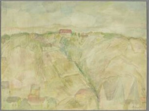 Ohne Titel [Häuser zwischen Weinbergen]