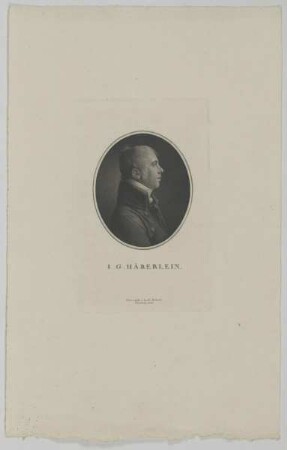Bildnis des I. G. Häberlein