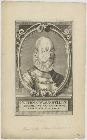 Bildnis des Pet. Ern. Com. Mansfeldivs