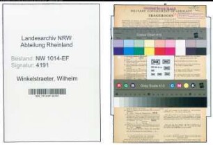 Entnazifizierung Wilhelm Winkelstraeter , geb. 14.01.1906 (Schlosser)