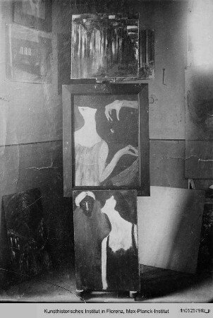 Blick ins Atelier des Künstlers Ottone Rosai