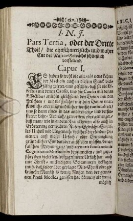 Pars Tertia, oder der Dritte Theil, die ohnschmertzlich- und wahre Cur der Nasen-Gewächs schließlich vorstellend.