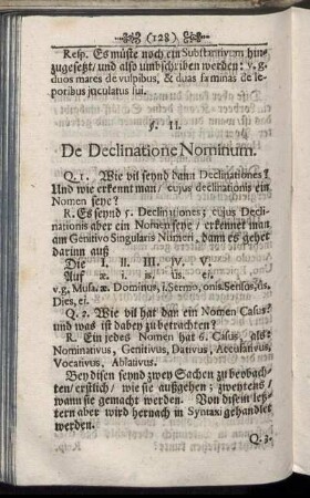 §. II. De Declinatione Nominum
